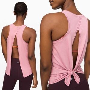 LULULEMON All Tied Up Tank Top in Pink Taupe ?? Size 4 ?? 16” P2P